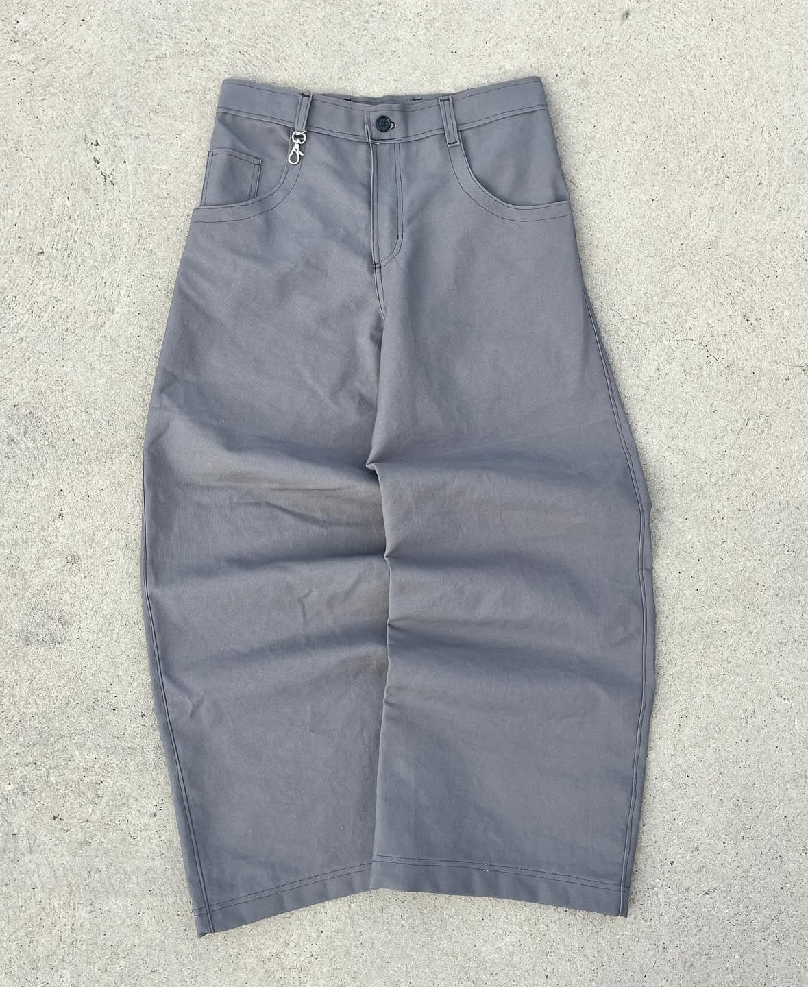 Grey Canvas Pants
